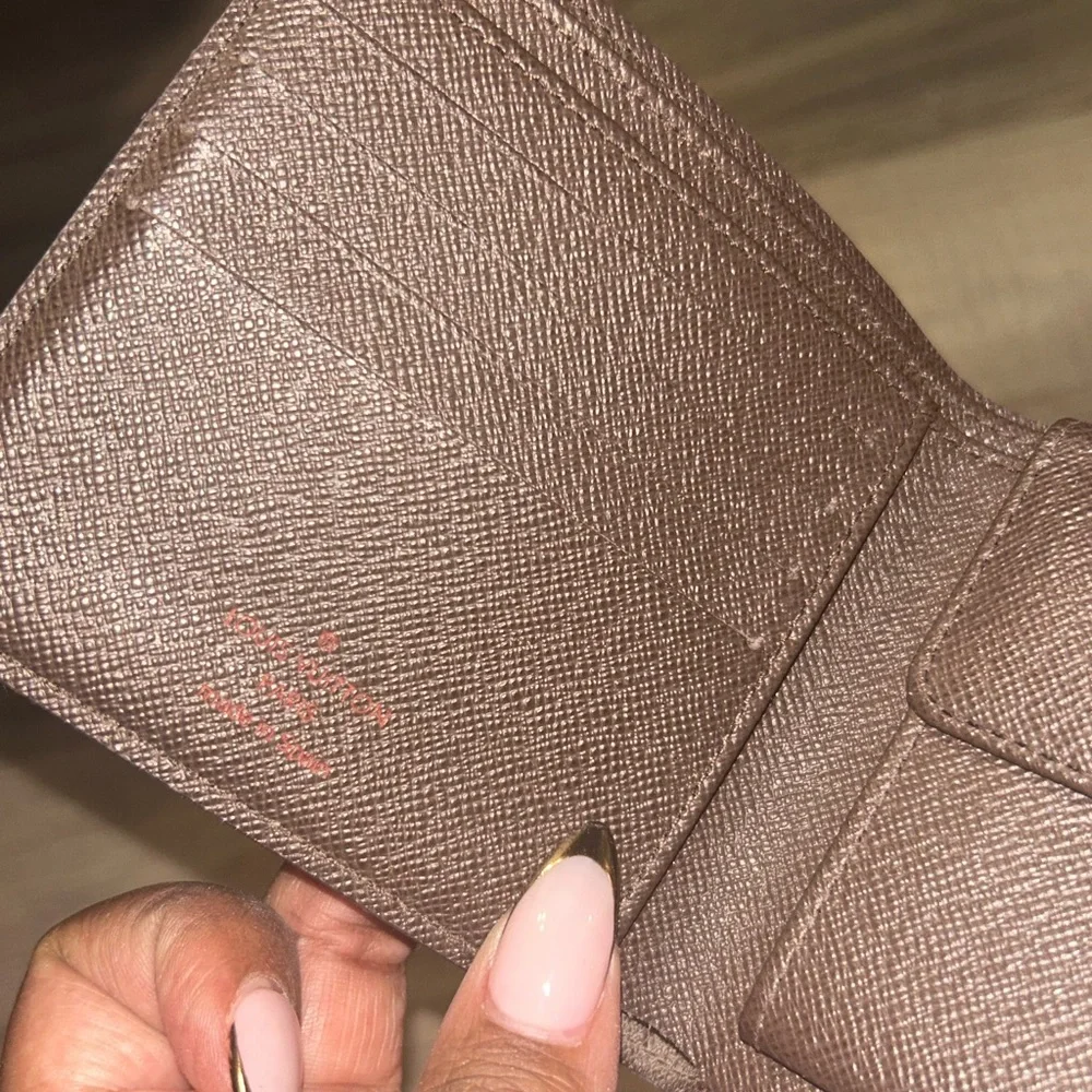 Louis Vuitton Brown Damier Ebene‎ Bifold Wallet